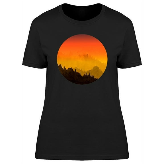 Orange Sunset Portrait T-Shirt Women -Image by Shutterstock, Female Medium