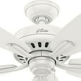 thumbnail image 3 of Hunter Newsome 52" Indoor/Outdoor Home Ceiling Fan with Pull Chain, Fresh White, 3 of 3