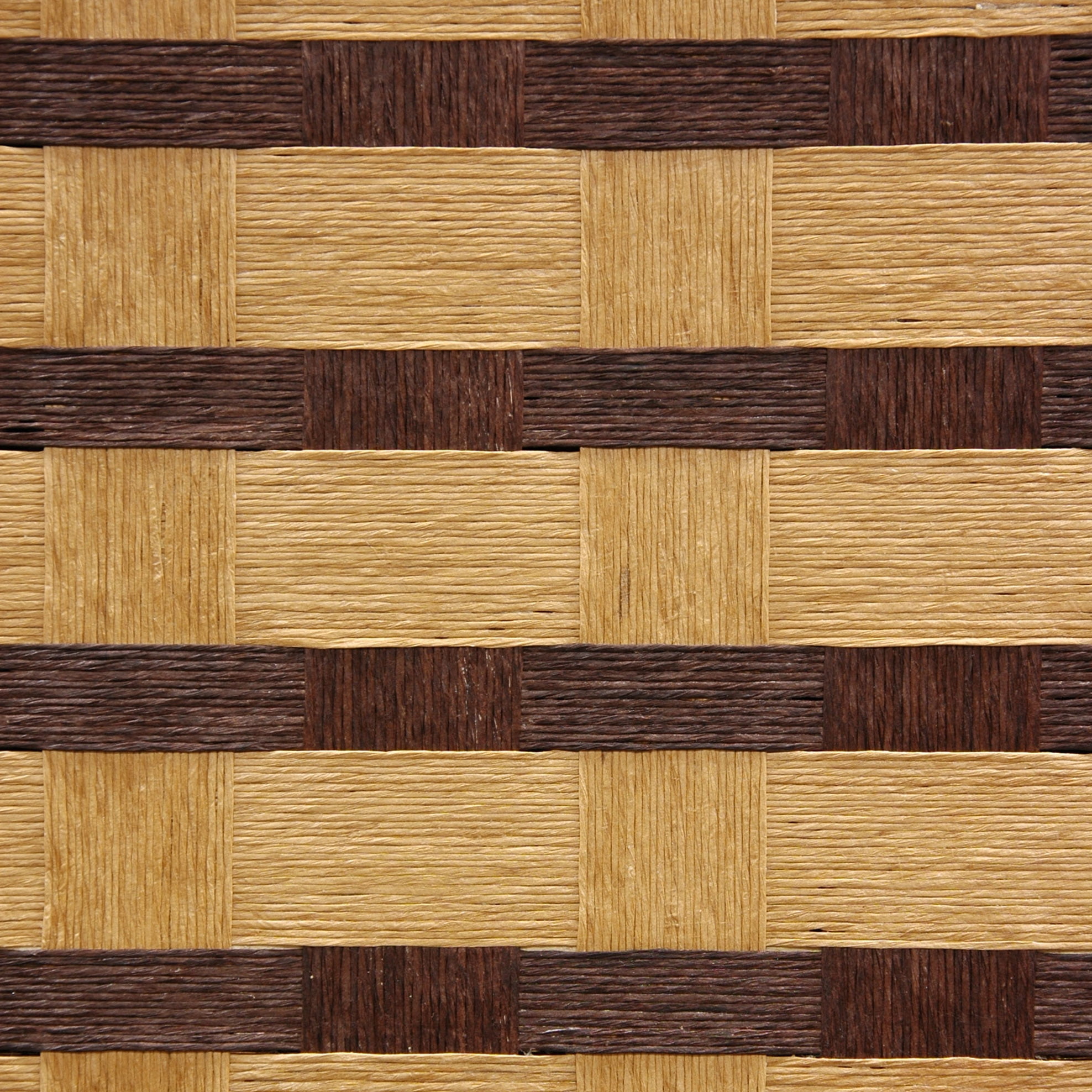 6 ft. Tall Two Tone Natural Fiber Room Divider - 6 Panel