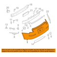 thumbnail image 3 of Rear Bumper Cover Primed Fits 03-09 350-Z Coupe/Convertible NI1100281 HEM22CF41H, 3 of 5