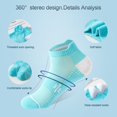 thumbnail image 3 of 5Pcs Breathable Mesh Athletic Ankle Socks, Moisture Wicking Running Sports Socks for Men & Women, 3 of 6