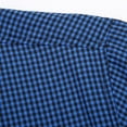 thumbnail image 3 of WREESH Men's Business Fashion Button Down Shirts Turndown Collar with Pocket and Short Sleeve Solid Color Pocket Button Collar Shirt Dark Blue, 3 of 9