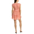 thumbnail image 2 of Lemlem womens  Halima Flutter Sleeve Mini Dress, S, Orange, 2 of 2