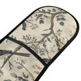 thumbnail image 4 of Yayeee Double Oven Mitt Kitchen Heat Resistant Baking 35" x7" Quilted Glove, Beige Birds, 4 of 6