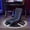Black+Blue + PU Leather + Rocking Chairs--004, variant on Gaming Rocker Floor Chair with RGB LED Lights, PU Leather Foldable Video Game Rocking Chair, Ergonomic Floor Gaming Seat for Teens Adults, Ideal for Gaming Room, Bedroom,SW1001