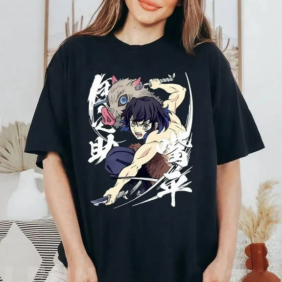 VINTAGE Hashibira Inosuke T-Shirt – Anime Unisex Manga Japanese
