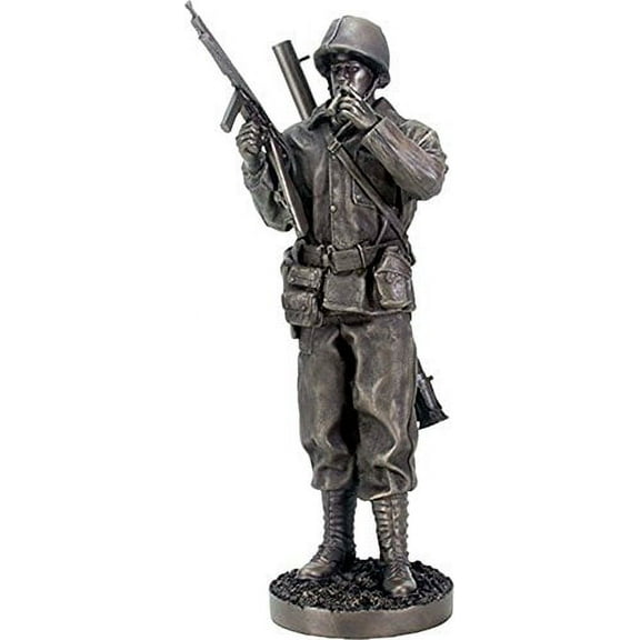 12.75 Inch Black, Dark Grey World War Two - Sergeant Standing