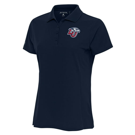 Women's Antigua  Navy Liberty Flames Legacy Pique Desert Dry Polo