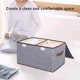 thumbnail image 1 of Ofertas Relámpago, Caja de almacenamiento Caja de almacenamiento plegable de tela con doble tapa y efecto de sellado que permite clasificar y almacenar bien la ropa Desmontable Akmoler, 1 of 9