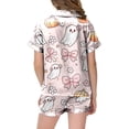 thumbnail image 5 of Leey-World Halloween Pajamas for Toddlers Kids Halloween Girls Pajama Sets Short Sleeve Shirts Shorts 2 Piece Outfits Children Clothes, 5 of 5