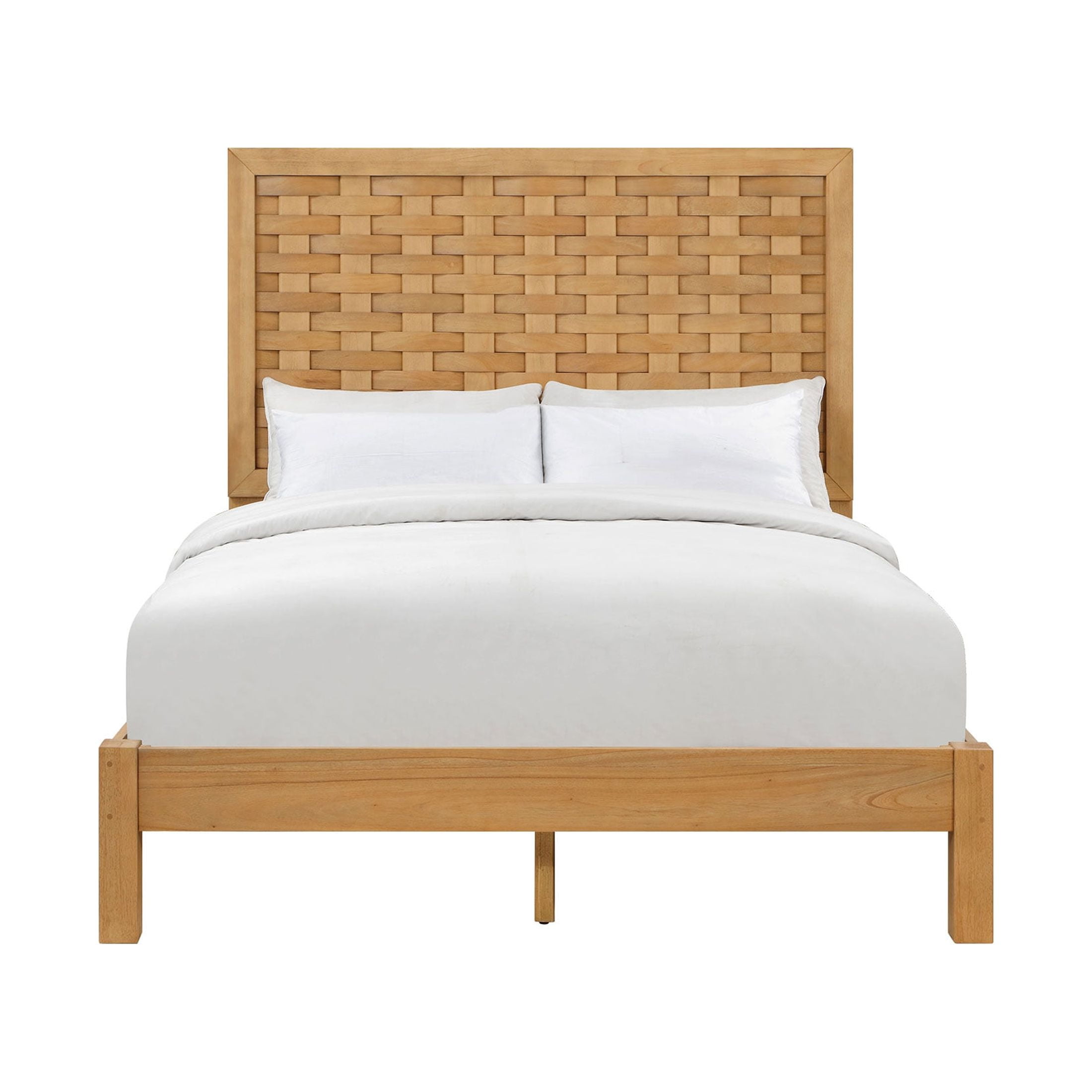 Better Homes & Gardens Bristol Queen Woven Bed, Natural Oak finish, by Dave & Jenny Marrs