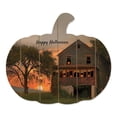 thumbnail image 3 of Trendy Decor4U "Happy Halloween" By Artisan Lori Deiter Printed on Wooden Pumpkin Wall Art, 3 of 4
