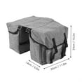 thumbnail image 7 of Rear   Rear Seat Bag Quick Release Buckle Side Bag For Outing Necessities Black, 7 of 7