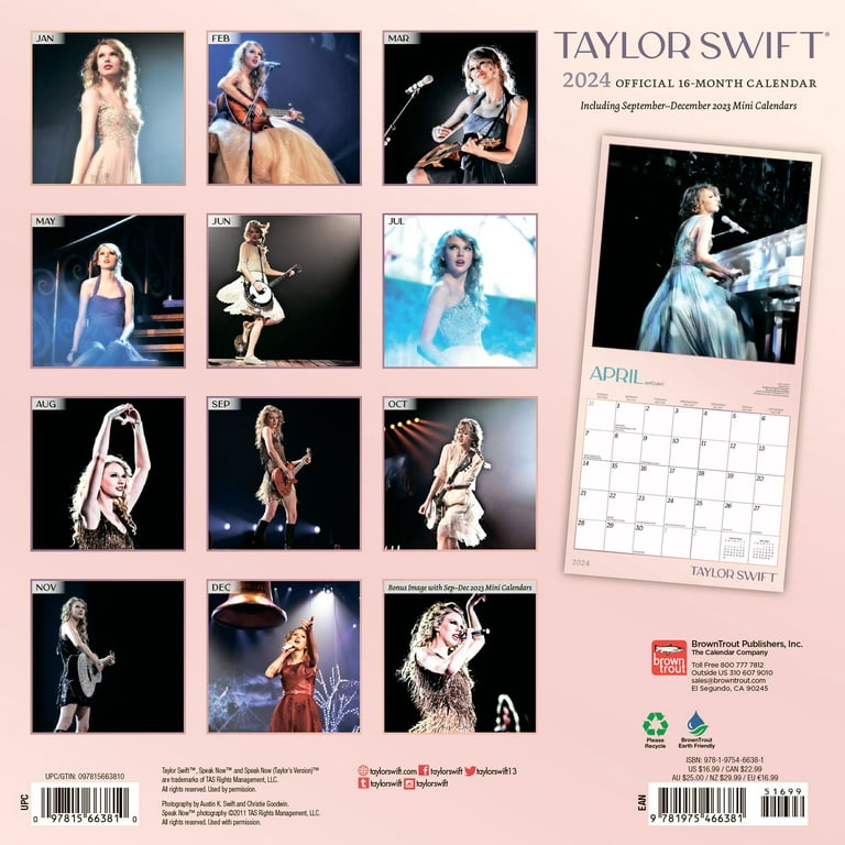 Calendrier Taylor Swift 2024