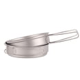thumbnail image 2 of Lixada Ultralight Titanium Frypan Outdoor Camping Hiking Backpacking Cooking Frying Pan with Foldable Handles, 2 of 7