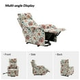 thumbnail image 6 of Electric Power Lift Recliner Set of 2 Automatic Fabric Extra Seat Sofa Chairs Recliners for Elderly Bedroom Living Room White, 6 of 7