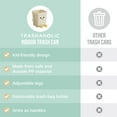 thumbnail image 5 of 3.2-Gallon Cute Trash Can with Arms & Legs Beige Square Waste Basket with Removable Bag Holder Room & Classroom, 5 of 7
