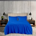 thumbnail image 2 of KOMFIT 800TC Egyptian Cotton Sheet Set Soft and Breathable - 4 Piece Bed Sheet Egyptian Blue Solid Full Size - 10" Deep Pocket, 2 of 5