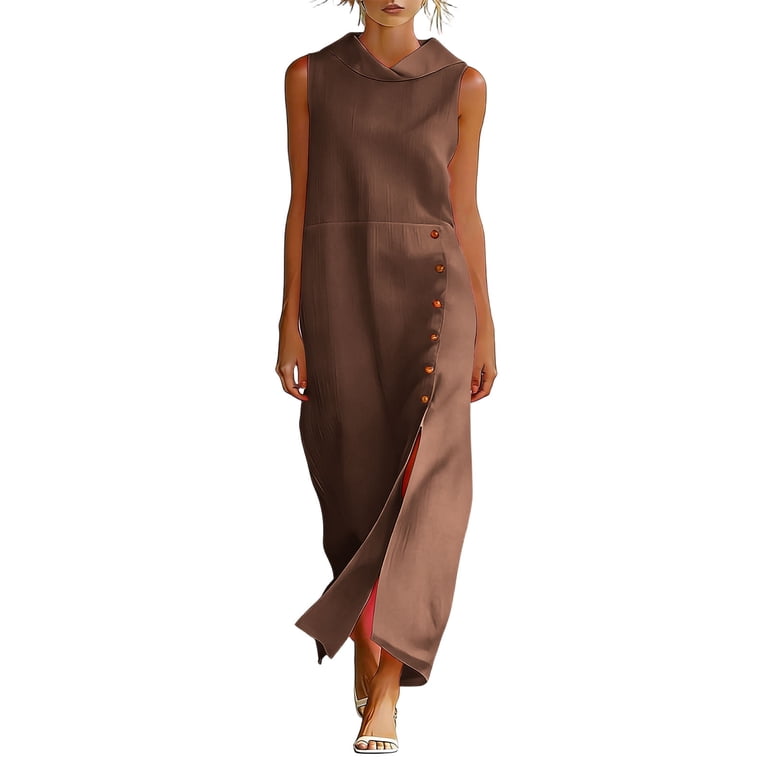 linen formal dress women Black Linen Maxi Dress, Washed Soft Linen, Pockets