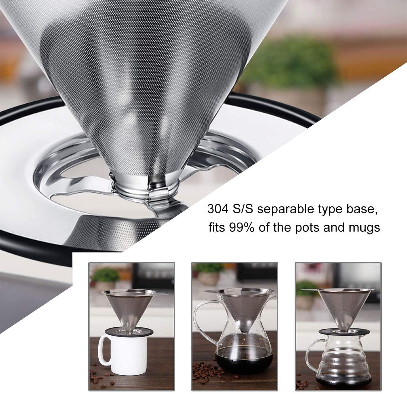 Stainless Pour Over Coffee Filter – Mama & Hapa's