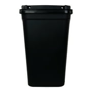 Mainstays Kitchen Trash Can, 7.6 Gallon Plastic Garbage Bin with Touch Top Lid, Black