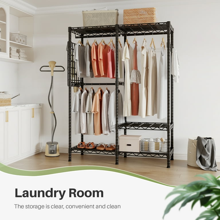 Portable Laundry Clothing Rack Clothes Hanger Closet Organizer Wardrobe Storage Portable Laundry Clothing Rack Clothes Hanger Closet Organizer Wardrobe Storage