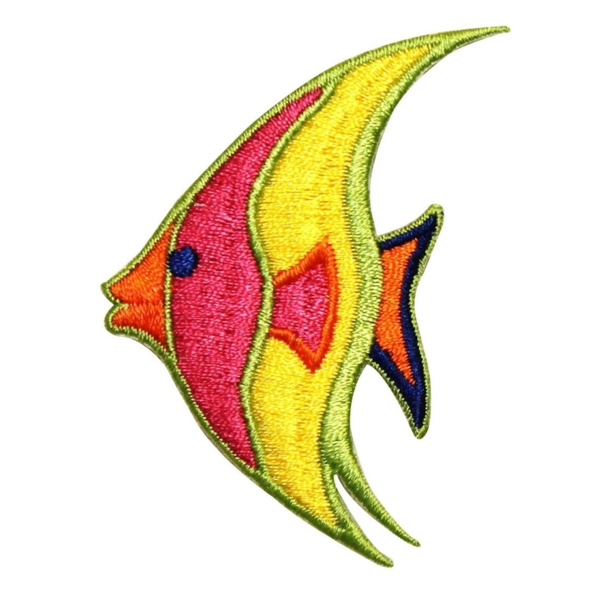 ID 0181 Tropical Fish Patch Ocean Swimming Embroidered Iron On Applique ...