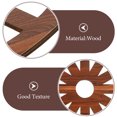 thumbnail image 4 of HERFIER 2pcs Wagon Wheel Decor Wooden Wagon Wheel Wall Decor Vintage Wagon Wheel Wood Decor for Bar Garage 11.4x11.4x0.2in, 4 of 8