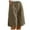 Coffee, variant on WAYUTE Womens Shorts Elastic Solid Color Shorts Button Down Half Pants with Pocket Casual Short Pant Wide Leg Shorts