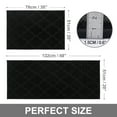 thumbnail image 6 of FloorHug Kitchen Rugs and Mats 2 PCS, 20"x30"+20"x48", Absorbent and Stain-Resistant Kitchen Mats Non-Slip, Kitchen Runners Machine Washable, Rugs for Kitchen, Laundry Room, Entrance, Black, 6 of 9