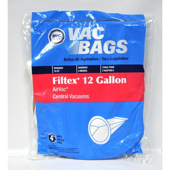 DVC Filtex 12 Gallon Air Vac Central Vacuum Bags