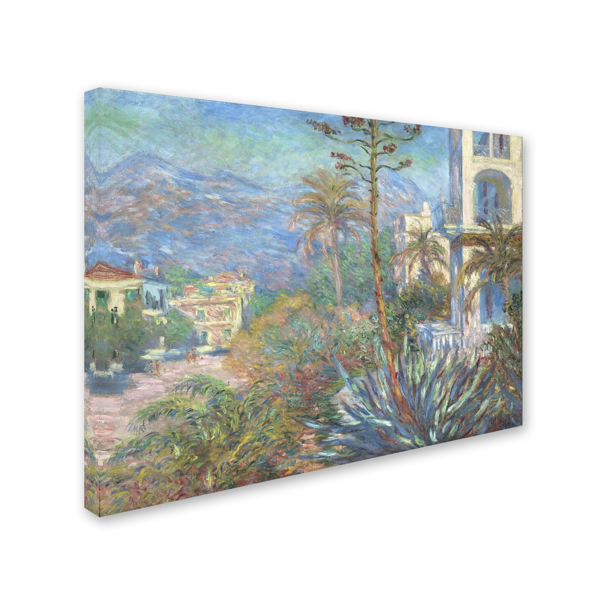 Æsel dyr Positiv Villas At Bordighera' Canvas Art by Monet - Walmart.com