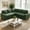 Green, variant on 79" Modular Sectional Sofa with Pull Out Bed, Chenille L-Shaped 5-Seat Couch with USB Ports, Adjustable Backrest, Storage Seats, Tool-Free Assembly – Green