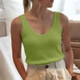 thumbnail image 7 of Basic Lace Trim Tank Tops for Women Summer Ribbed Pullovers Loose Sleeveless Going Out Casual T-Shirt, 7 of 7