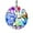 Ab Color_round, variant on 50mm Hanging Faceted Crystals Suncatcher Ornament Window Prisms Rainbow Maker Chandelier Crystal Pendant(Square)
