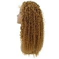 thumbnail image 3 of LUXLUXE Tierra Curly 19 in Long 4x4 Hand Tied Lace Braid Braided Wig, Beauty Heat Resistant Fiber, Golden Blonde Color, 3 of 6