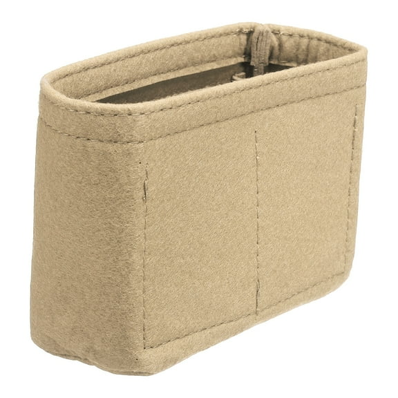 Purse Organizer Insert, Felt Handbag Shaper, 5.3"x2"x4", Beige