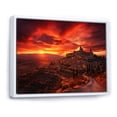 thumbnail image 2 of Designart "Sunrise Over the Spanish Horizon" Landscapes Floater Framed Canvas Print, 2 of 7