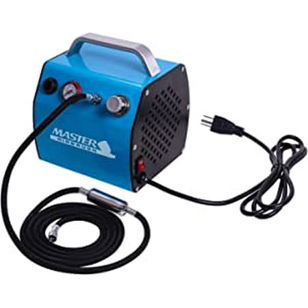 

Model TC-77 Super Quiet High Performance Airbrush Compressor with a 6 Foot Braided Hose with Mini-Inline Moisture Filter