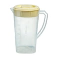thumbnail image 1 of Cold Brew Pitcher Plastic Drink Jug with Push Lid 22.7 cm x 18.5 cm Large Capacity Beverage Container for Iced Coffee Juice Tea, 1 of 7