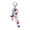 #1933-D, variant on Letter Bead Keychain Acrylic Hanging Pendant Custom Alphabet Design for Daily Bag Accessory Holiday Gift Matching Decor