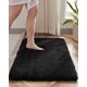 thumbnail image 1 of Alfombra de baño Disolla negra antideslizante, 60 x 90 cm, lavable, 1 of 9