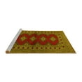 thumbnail image 2 of Ahgly Company Machine Washable Indoor Rectangle Persian Yellow Traditional Area Rugs, 8' x 12', 2 of 4