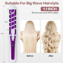 SETOOFF Straightening Curling Iron Combo for Curl Wave Straighten Women Hair Non-ironing Eddies Curling Iron Curling Iron Curling Iron Hot Rod Large Curls Pear Hair Beauty Device Curling Iron