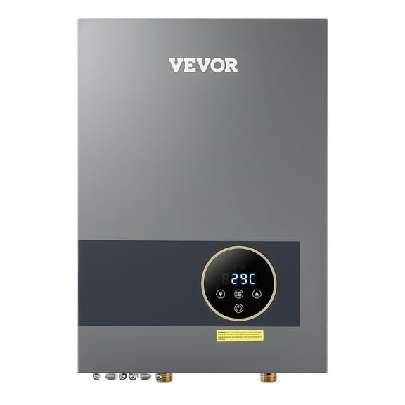 VEVOR Tankless Electric Water Heater, 36kW Instant Hot Water Heater Under Sink, On Demand for Bathroom, Kitchen, Office with LCD Touch Screen, Child Security Lock ,Space-Saving, 240V