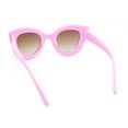 thumbnail image 4 of Girls Kids Size Oversize Cat Eye Retro Sunglasses Pink Flower Green - Brown, 4 of 4
