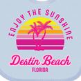thumbnail image 4 of Inktastic Summer Enjoy the Sunshine Destin Beach Florida in Pink Boys or Girls Baby Bib, 4 of 4