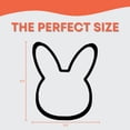 thumbnail image 2 of Bunny Rabbit Head Cookie Cutter with Easy Push Design, 2 of 4