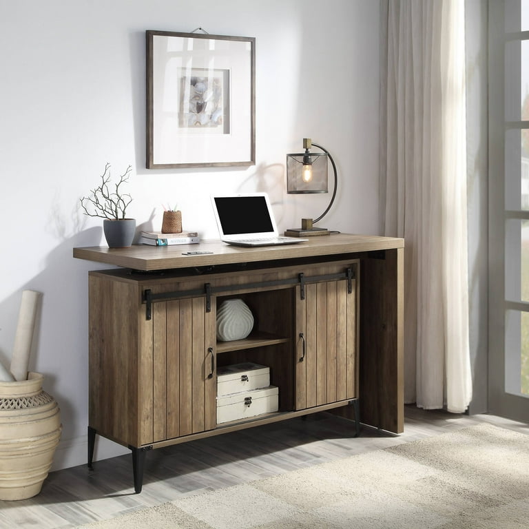 Rustic oak desk walmart deals