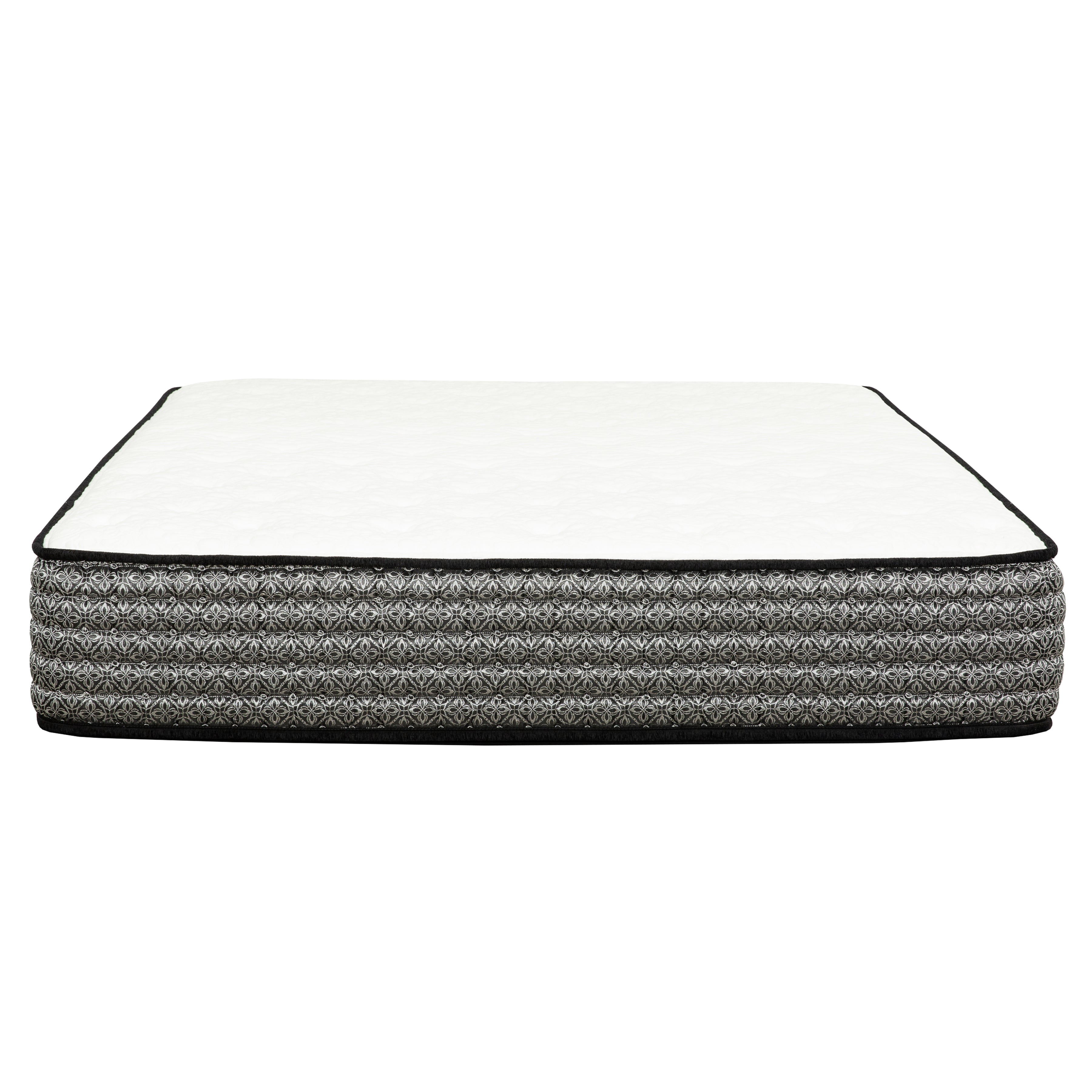 12 in. King Size Pocket Coil Hybrid Mattress, Euro Top Gel Memory Foam Mattress in a Bed